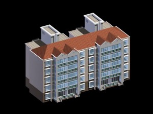 city residential garden villa office building design - 306 Model 3D