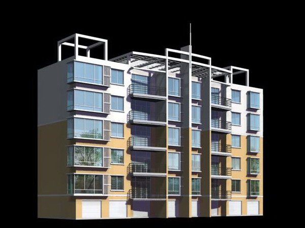 city residential garden villa office building design - 310 3D Модель .c4d .max .obj .3ds .fbx .stl .blend 