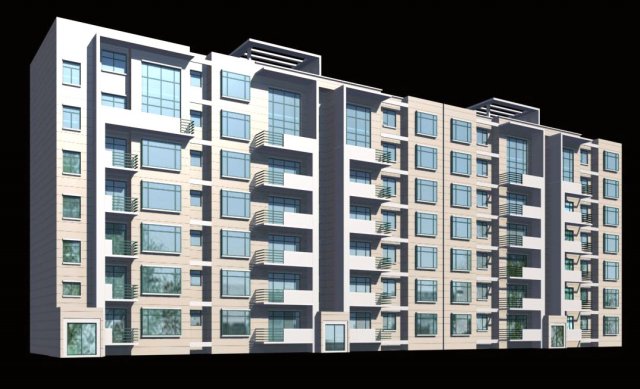 city residential garden villa office building design - 311 3D Model .c4d .max .obj .3ds .fbx .stl .blend 