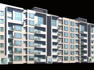 city residential garden villa office building design - 311 Model 3D