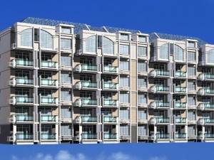 city residential garden villa office building design - 317 3D Model
