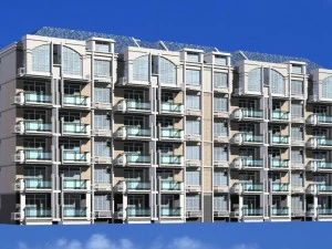 도시 주거 정원 빌라 사무실 건물 디자인 - 317 3D 모델