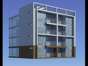city residential garden villa office building design - 321 3D मॉडल