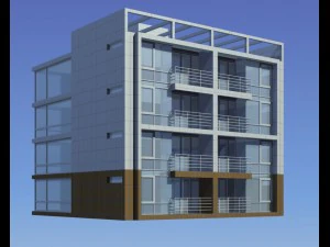 stad woontuin villa kantoorgebouw ontwerp - 321 3D Model