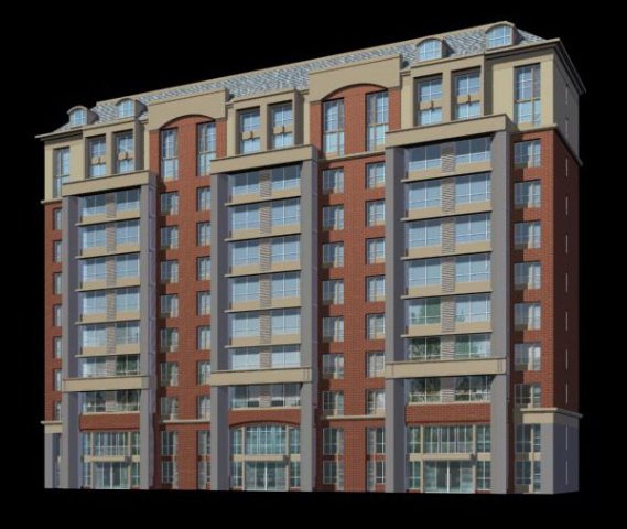 city residential garden villa office building design - 323 3D Model .c4d .max .obj .3ds .fbx .stl .blend 