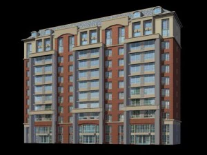 city residential garden villa office building design - 323 3D Model