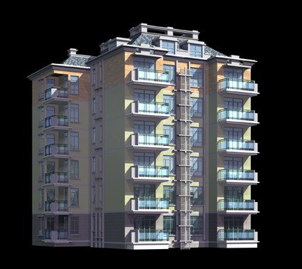 city residential garden villa office building design - 324 Modello 3D .c4d .max .obj .3ds .fbx .stl .blend 
