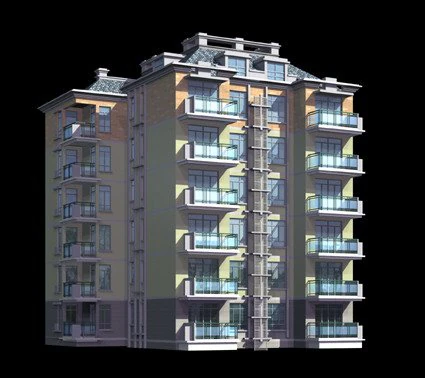 city residential garden villa office building design - 324 3D Model .c4d .max .obj .3ds .fbx .stl .blend 
