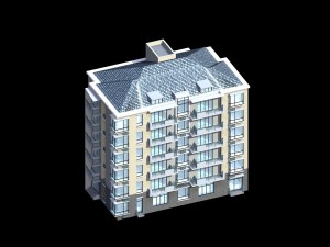 city residential garden villa office building design - 325 Model 3D