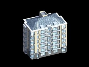 city residential garden villa office building design - 325 3D Model