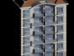 stad woontuin villa kantoorgebouw ontwerp - 326 3D Model