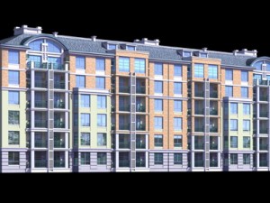 city residential garden villa office building design - 327 Model 3D