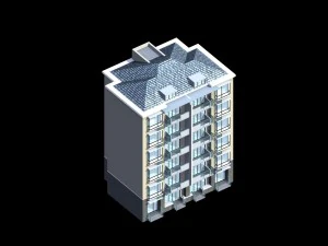 stad woontuin villa kantoorgebouw ontwerp - 329 3D Model