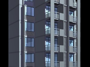 city residential garden villa office building design - 331 3D Model