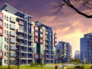 city residential garden villa office building design - 334 3D-Modell