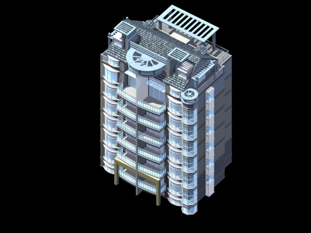city residential garden villa office building design - 336 3D मॉडल .c4d .max .obj .3ds .fbx .stl .blend 