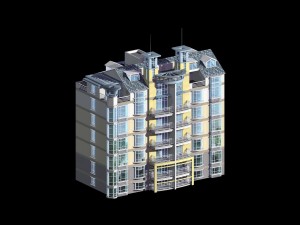 city residential garden villa office building design - 341 3D Model