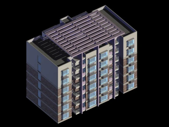 city residential garden villa office building design - 343 3D Model .c4d .max .obj .3ds .fbx .stl .blend 