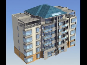 city residential garden villa office building design - 344 Modelo 3D