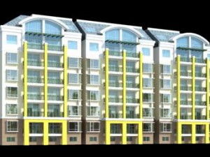 city residential garden villa office building design - 349 3Dモデル