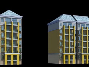 city residential garden villa office building design - 351 3D 모델