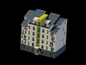 city residential garden villa office building design - 354 Modelo 3D