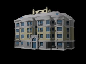 city residential garden villa office building design - 355 3D Модель