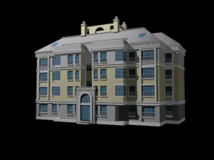 城市住宅花园别墅办公楼设计 - 355 3D 模型