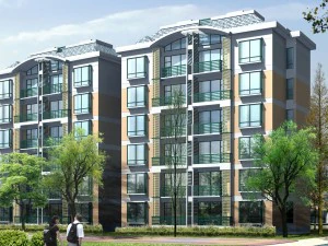 city residential garden villa office building design - 357 3D Model