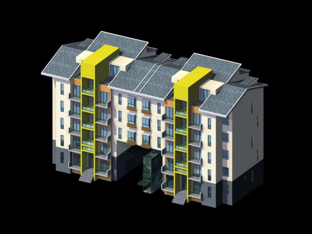 city residential garden villa office building design - 362 3Dモデル .c4d .max .obj .3ds .fbx .stl .blend 