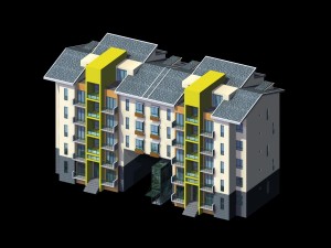 city residential garden villa office building design - 362 3D Model