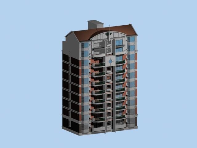 city residential garden villa office building design - 363 3D Model .c4d .max .obj .3ds .fbx .stl .blend 