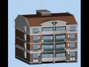 city residential garden villa office building design - 364 3D Модель