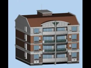 desain gedung perkantoran vila taman perumahan kota - 364 Model 3D