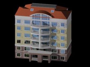 city residential garden villa office building design - 365 3D-Modell