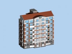 city residential garden villa office building design - 366 3D Model