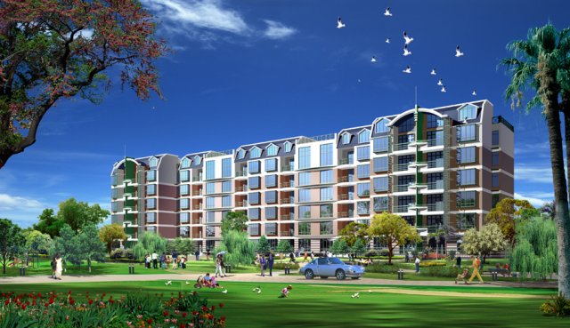 city residential garden villa office building design - 367 3D Model .c4d .max .obj .3ds .fbx .stl .blend 
