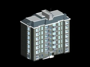 city residential garden villa office building design - 371 3D Model