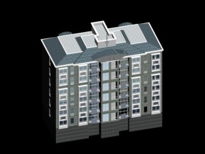 city residential garden villa office building design - 374 Modello 3D