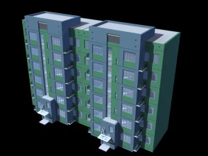 city residential garden villa office building design - 377 3D Model