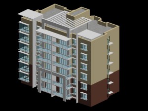 city residential garden villa office building design - 384 Modèle 3D