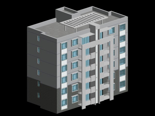city residential garden villa office building design - 388 3D मॉडल .c4d .max .obj .3ds .fbx .stl .blend 