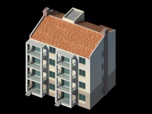 city residential garden villa office building design - 389 Modèle 3D