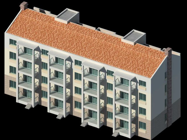 city residential garden villa office building design - 391 3D Model .c4d .max .obj .3ds .fbx .stl .blend 