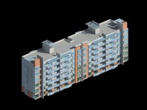 city residential garden villa office building design - 392 3D 模型