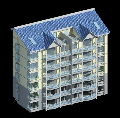 city residential garden villa office building design - 398 3D Model .c4d .max .obj .3ds .fbx .stl .blend 