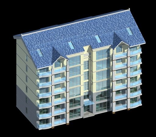 city residential garden villa office building design - 399 3D 模型 .c4d .max .obj .3ds .fbx .stl .blend 