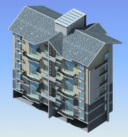 city residential garden villa office building design - 400 3D Modell .c4d .max .obj .3ds .fbx .stl .blend 