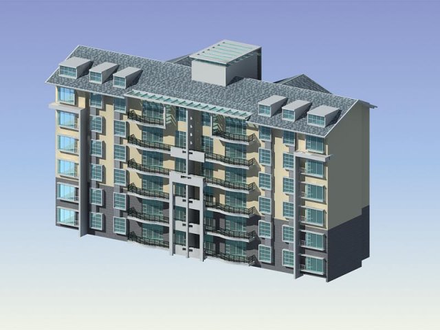city residential garden villa office building design - 403 3D-Modell .c4d .max .obj .3ds .fbx .stl .blend 