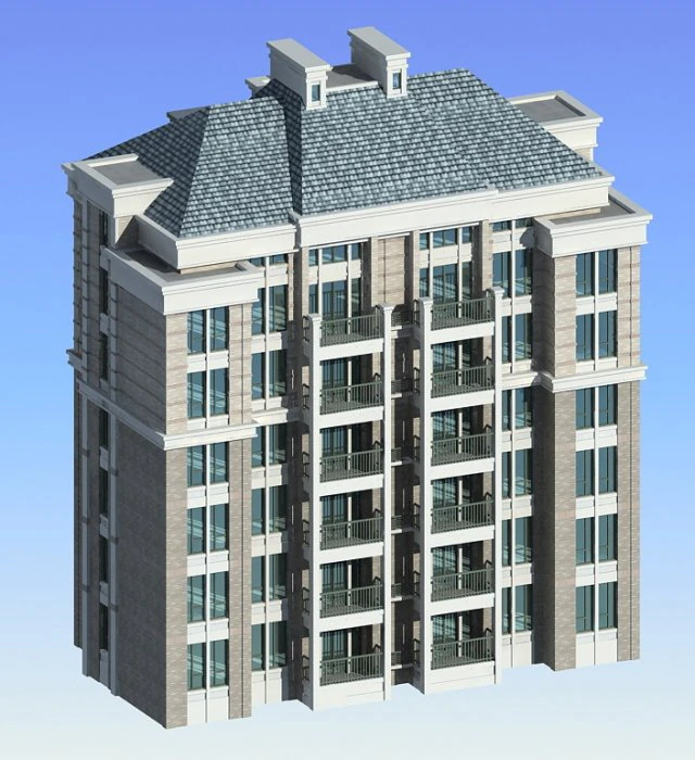 city residential garden villa office building design - 406 3D Model .c4d .max .obj .3ds .fbx .stl .blend 